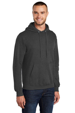 Port & Company Tall Core Fleece Pullover Hooded Sweatshirt (Dark Heather Grey)