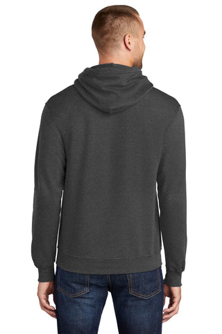 Port & Company Tall Core Fleece Pullover Hooded Sweatshirt (Dark Heather Grey)