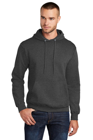Port & Company Tall Core Fleece Pullover Hooded Sweatshirt (Dark Heather Grey)