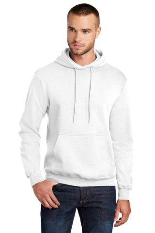 Port & Company Tall Core Fleece Pullover Hooded Sweatshirt (White)