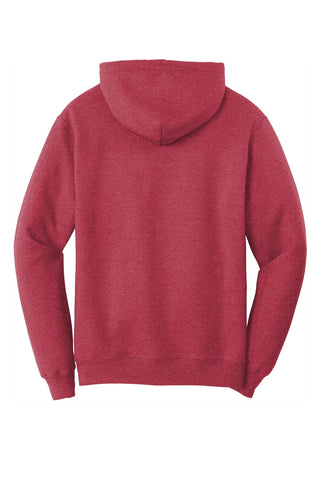Port & Company Core Fleece Pullover Hooded Sweatshirt (Heather Red)