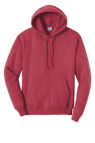Port & Company Core Fleece Pullover Hooded Sweatshirt (Heather Red)