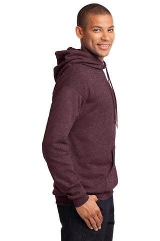 Port & Company Core Fleece Pullover Hooded Sweatshirt (Heather Athletic Maroon)