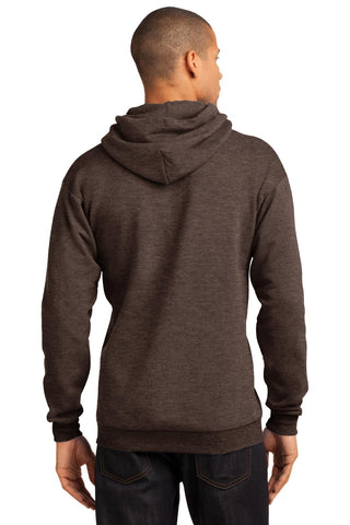 Port & Company Core Fleece Pullover Hooded Sweatshirt (Heather Dark Chocolate Brown)