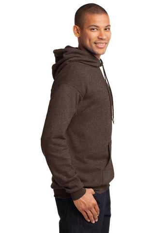 Port & Company Core Fleece Pullover Hooded Sweatshirt (Heather Dark Chocolate Brown)