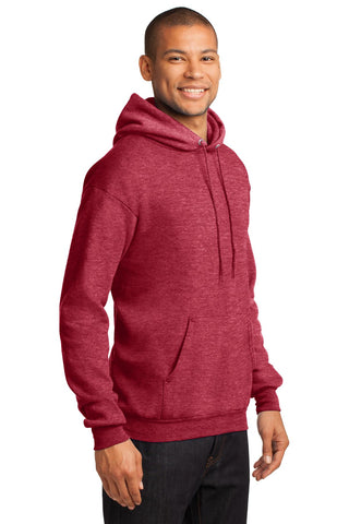 Port & Company Core Fleece Pullover Hooded Sweatshirt (Heather Red)