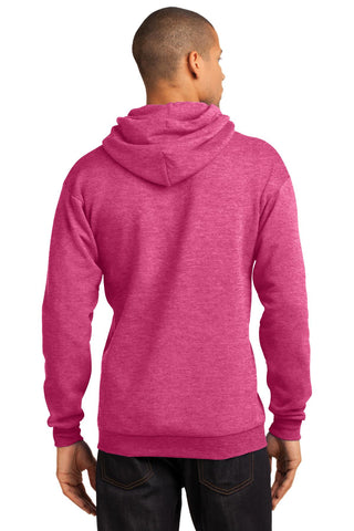 Port & Company Core Fleece Pullover Hooded Sweatshirt (Heather Sangria)