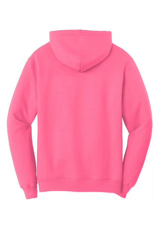 Port & Company Core Fleece Pullover Hooded Sweatshirt (Neon Pink)