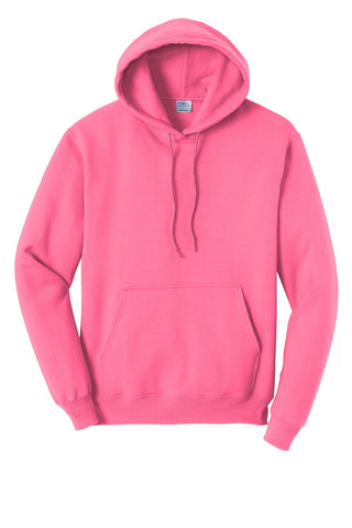 Port & Company Core Fleece Pullover Hooded Sweatshirt (Neon Pink)