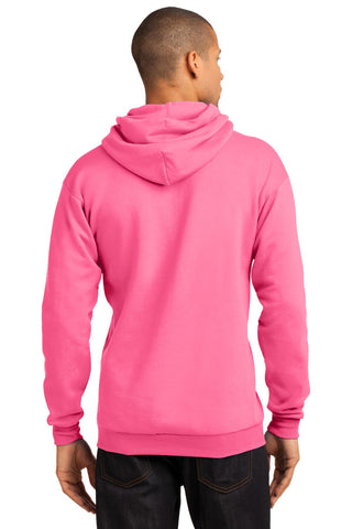 Port & Company Core Fleece Pullover Hooded Sweatshirt (Neon Pink)