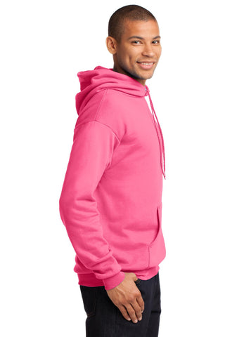 Port & Company Core Fleece Pullover Hooded Sweatshirt (Neon Pink)