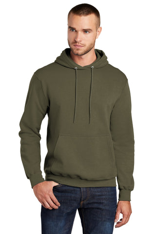 Port & Company Core Fleece Pullover Hooded Sweatshirt (Olive Drab Green)