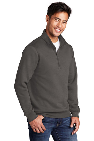 Port & Company Core Fleece 1/4-Zip Pullover Sweatshirt (Charcoal)