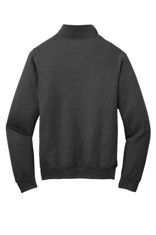 Port & Company Core Fleece 1/4-Zip Pullover Sweatshirt (Dark Heather Grey)