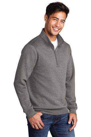 Port & Company Core Fleece 1/4-Zip Pullover Sweatshirt (Graphite Heather)