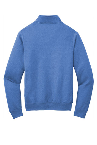 Port & Company Core Fleece 1/4-Zip Pullover Sweatshirt (Heather Royal)