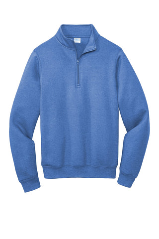 Port & Company Core Fleece 1/4-Zip Pullover Sweatshirt (Heather Royal)