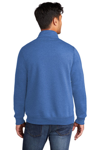 Port & Company Core Fleece 1/4-Zip Pullover Sweatshirt (Heather Royal)