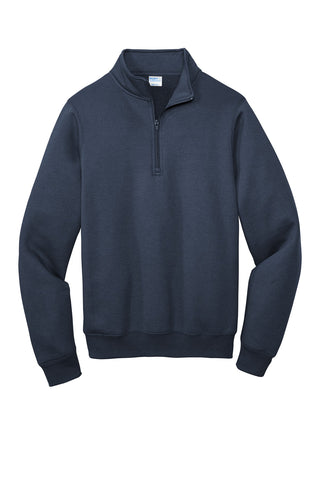 Port & Company Core Fleece 1/4-Zip Pullover Sweatshirt (Navy)