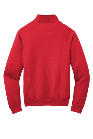 Port & Company Core Fleece 1/4-Zip Pullover Sweatshirt (Red)