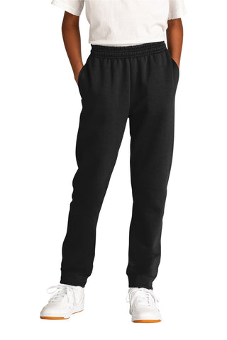 Port & Company Youth Core Fleece Jogger (Jet Black)