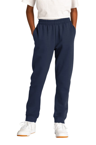 Port & Company Youth Core Fleece Jogger (Navy)