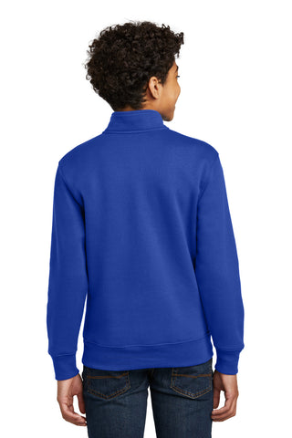 Port & Company Youth Core Fleece 1/4-Zip Pullover Sweatshirt (True Royal)