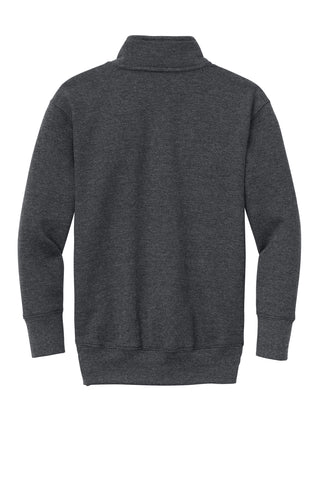 Port & Company Youth Core Fleece 1/4-Zip Pullover Sweatshirt (Dark Heather Grey)