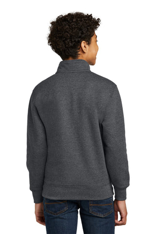 Port & Company Youth Core Fleece 1/4-Zip Pullover Sweatshirt (Dark Heather Grey)