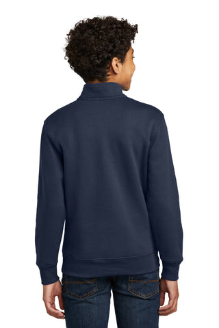 Port & Company Youth Core Fleece 1/4-Zip Pullover Sweatshirt (Navy)