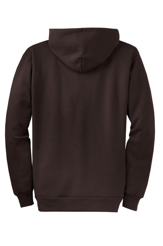 Port & Company Core Fleece Full-Zip Hooded Sweatshirt (Dark Chocolate Brown)