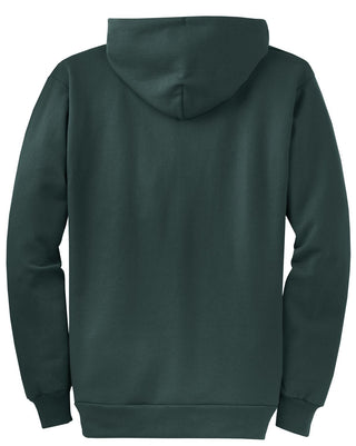 Port & Company Core Fleece Full-Zip Hooded Sweatshirt (Dark Green)