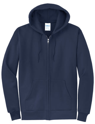 Port & Company Core Fleece Full-Zip Hooded Sweatshirt (Navy)