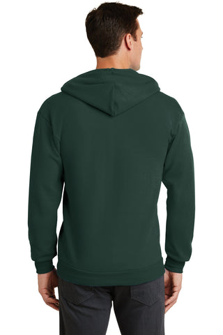 Port & Company Core Fleece Full-Zip Hooded Sweatshirt (Dark Green)