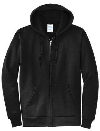 Port & Company Core Fleece Full-Zip Hooded Sweatshirt (Jet Black)