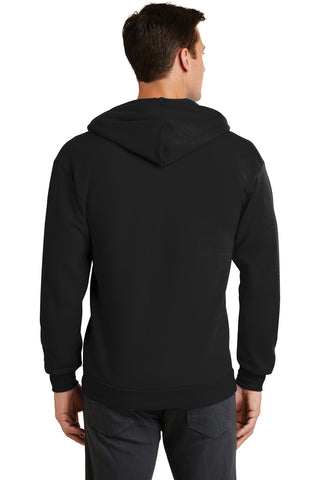 Port & Company Core Fleece Full-Zip Hooded Sweatshirt (Jet Black)
