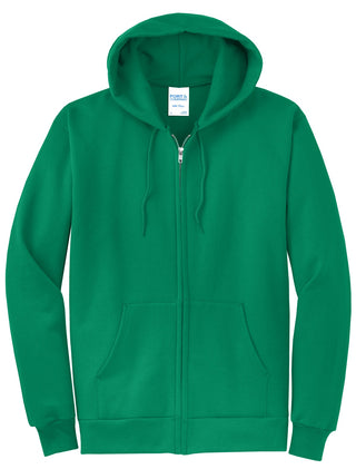 Port & Company Core Fleece Full-Zip Hooded Sweatshirt (Kelly)