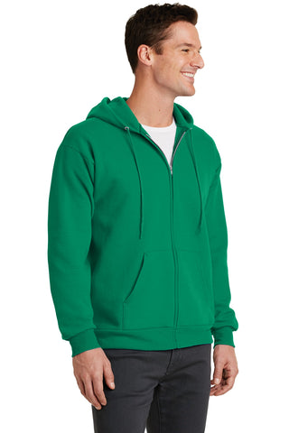 Port & Company Core Fleece Full-Zip Hooded Sweatshirt (Kelly)