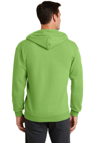 Port & Company Core Fleece Full-Zip Hooded Sweatshirt (Lime)