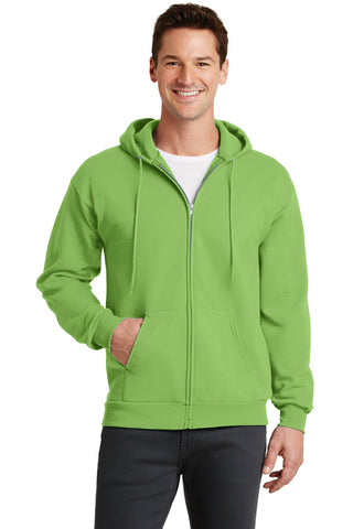 Port & Company Core Fleece Full-Zip Hooded Sweatshirt (Lime)