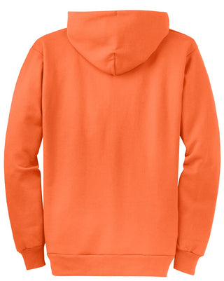 Port & Company Core Fleece Full-Zip Hooded Sweatshirt (Neon Orange)