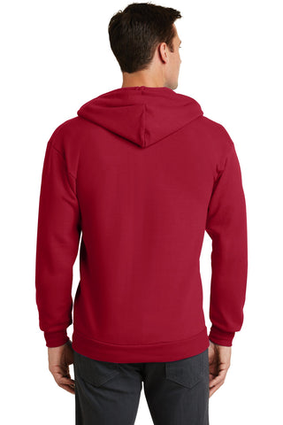 Port & Company Core Fleece Full-Zip Hooded Sweatshirt (Red)