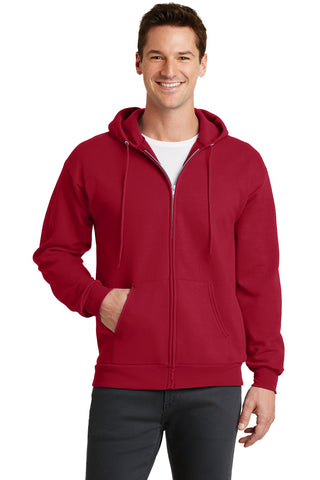 Port & Company Core Fleece Full-Zip Hooded Sweatshirt (Red)