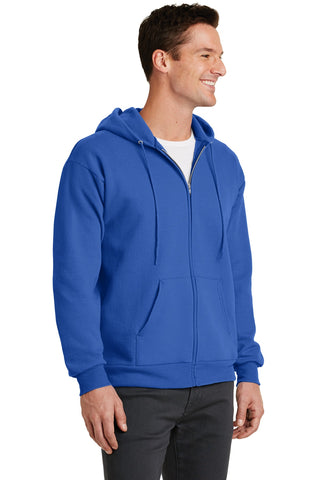 Port & Company Core Fleece Full-Zip Hooded Sweatshirt (Royal)