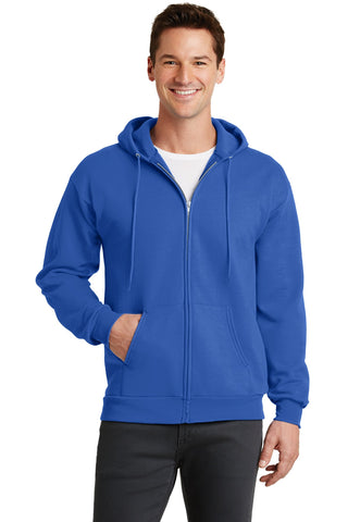 Port & Company Core Fleece Full-Zip Hooded Sweatshirt (Royal)