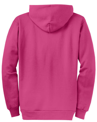 Port & Company Core Fleece Full-Zip Hooded Sweatshirt (Sangria)