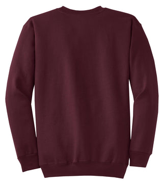 Port & Company Core Fleece Crewneck Sweatshirt (Maroon)