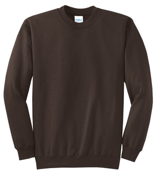 Port & Company Core Fleece Crewneck Sweatshirt (Dark Chocolate Brown)