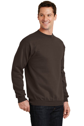 Port & Company Core Fleece Crewneck Sweatshirt (Dark Chocolate Brown)