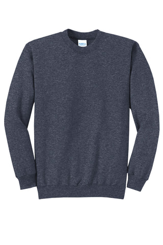 Port & Company Core Fleece Crewneck Sweatshirt (Heather Navy)